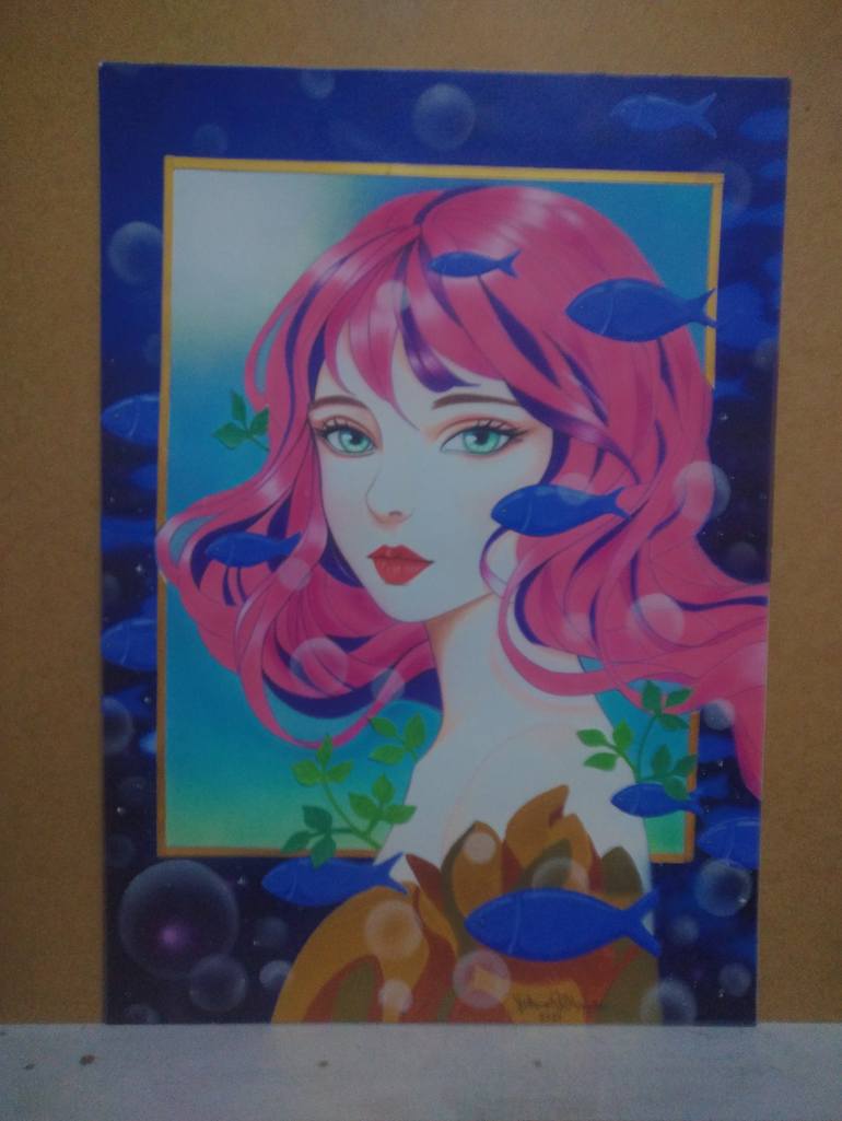 Original Pop Art Fantasy Drawing by Juliano Miranda