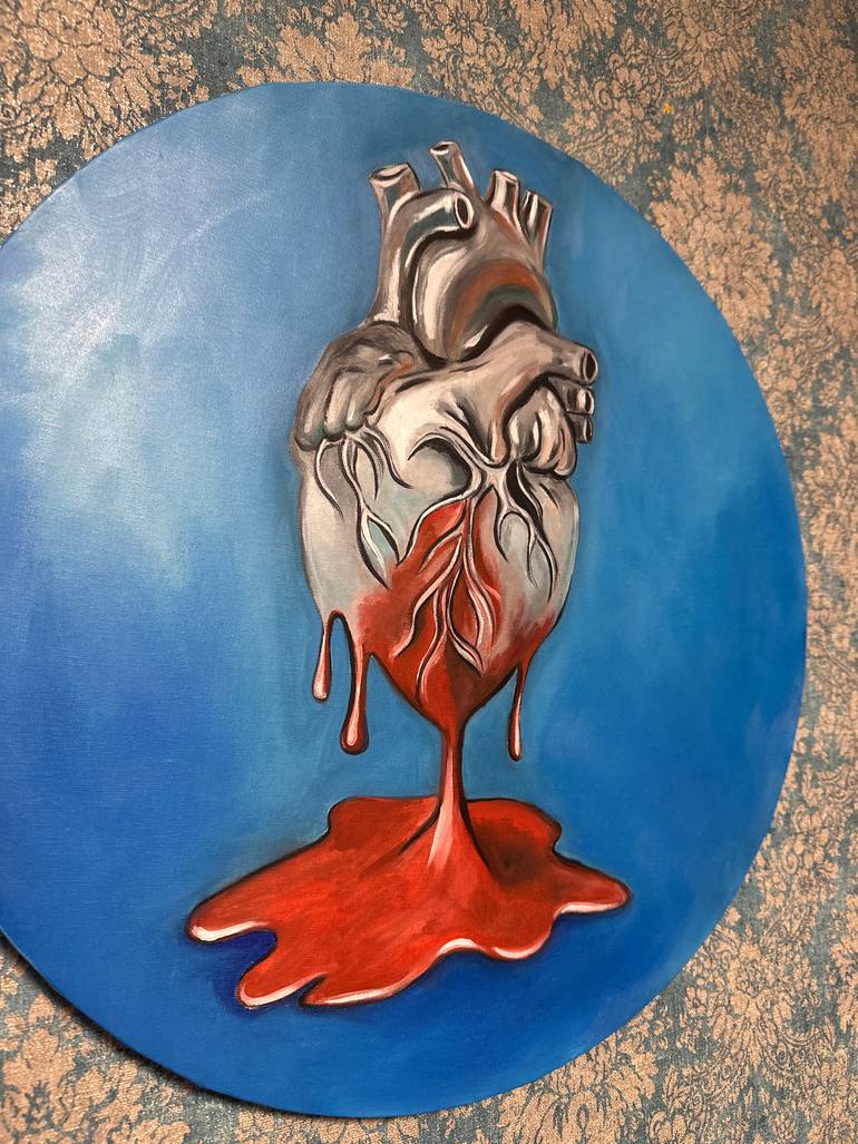 Original Expressionism Love Painting by Anastasia Gur