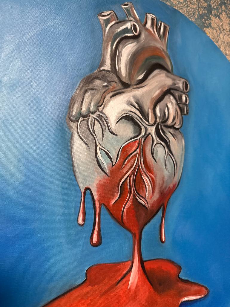 Original Expressionism Love Painting by Anastasia Gur