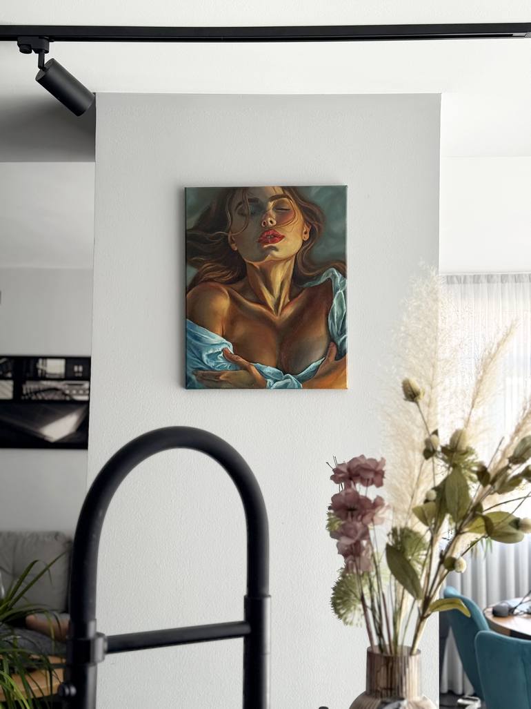 Original Realism Women Painting by Hanna Minionak