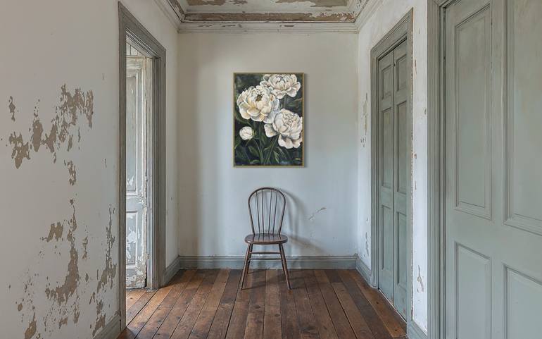 Original Contemporary Floral Painting by Ellen Gonzales