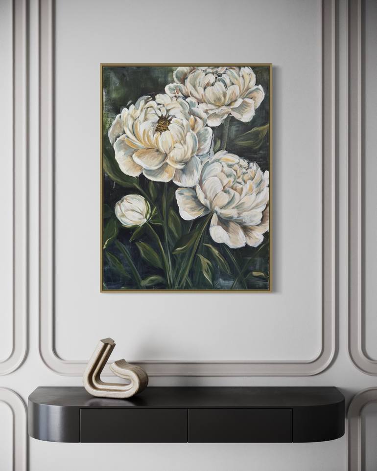 Original Contemporary Floral Painting by Ellen Gonzales
