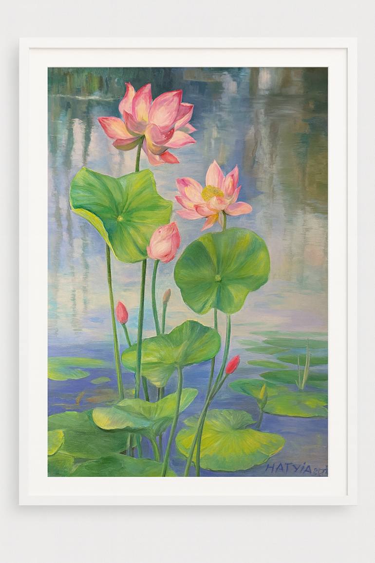 Original Impressionism Botanic Painting by Agajan Jumakuliyev