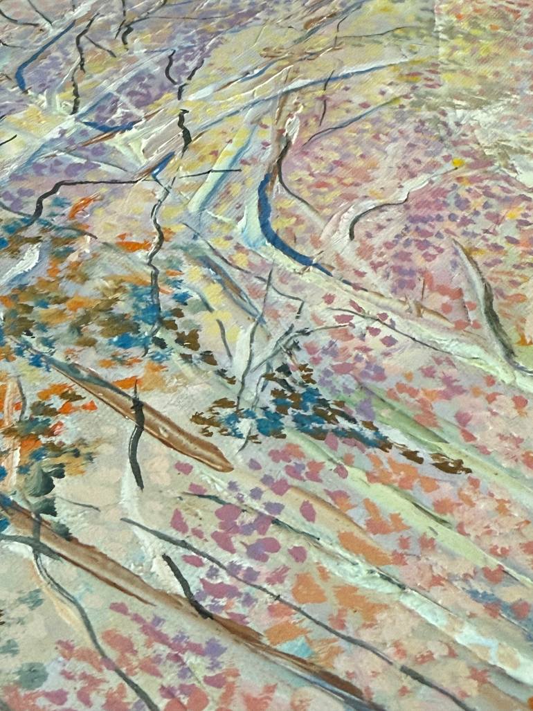 Original Neo-impressionism Landscape Painting by Agajan Jumakuliyev