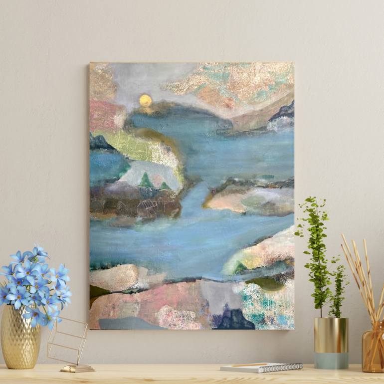 Original Abstract Landscape Painting by Laura Du