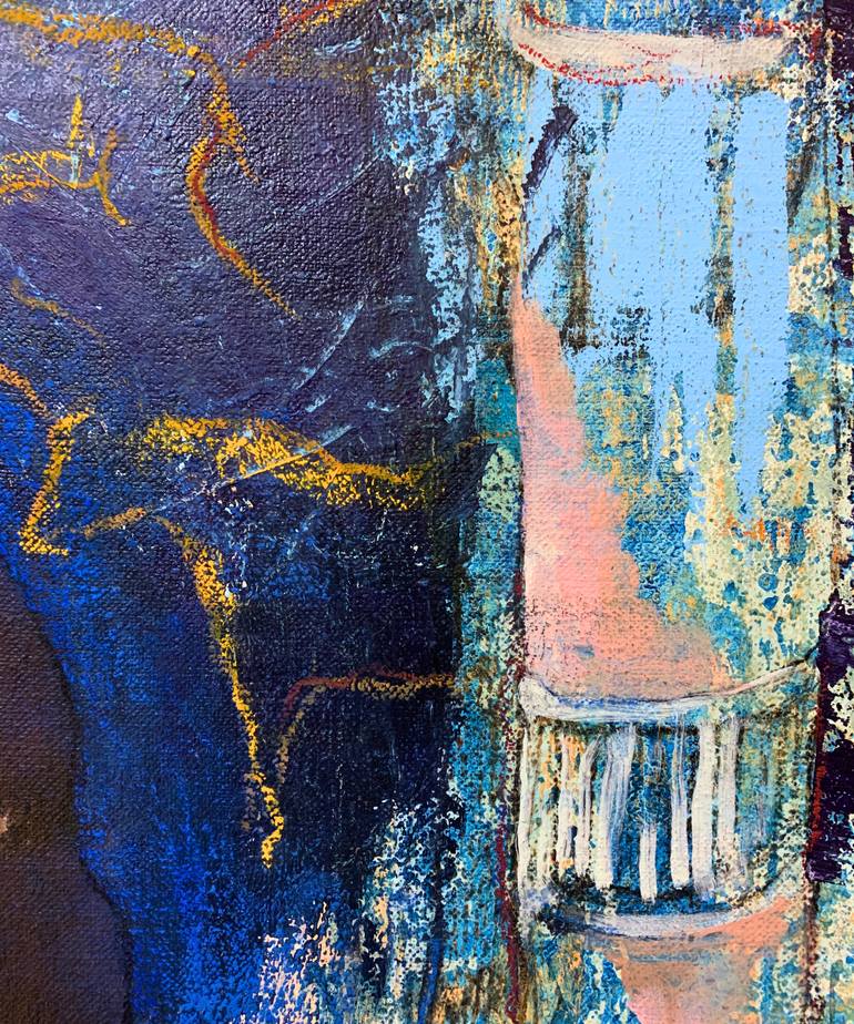 Original Contemporary Fantasy Mixed Media by Hanan Ramadan