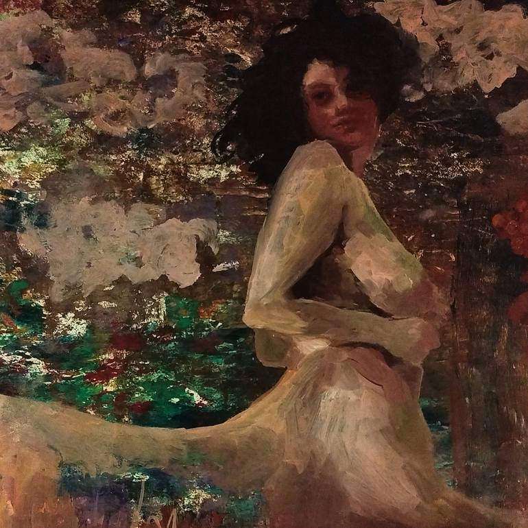 Original Figurative Classical Mythology Painting by Hanan Ramadan