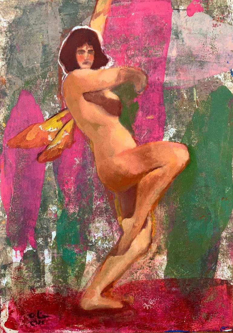 Dance- Contemporary Figurative Oil Painting Original Painting by hanan ramadan