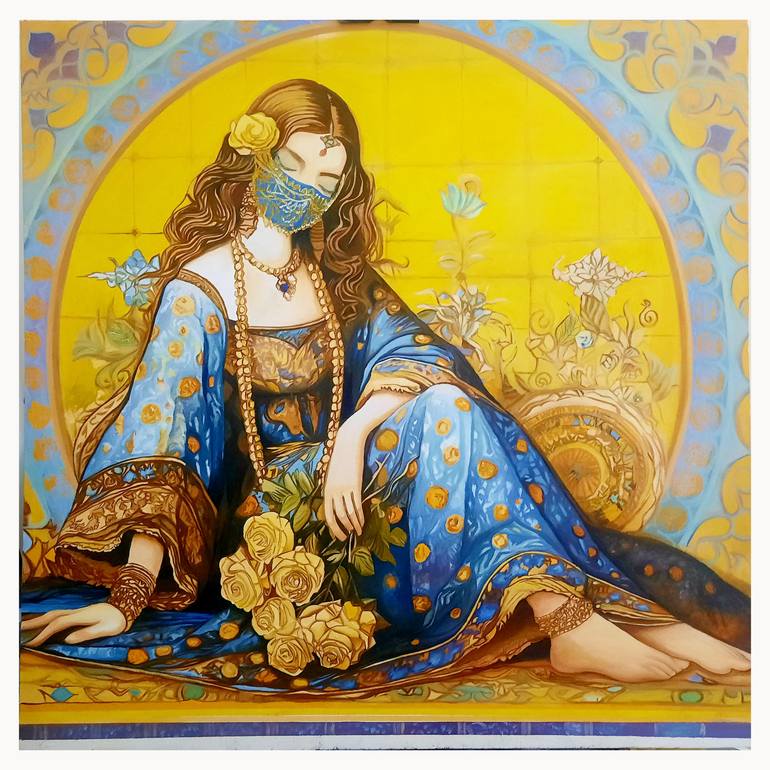 Original Abstract Women Painting by Humaira Baloch