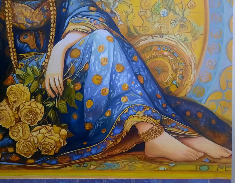 Original Abstract Women Painting by Humaira Baloch