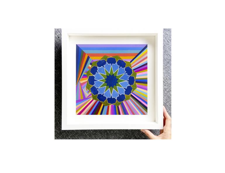 Original Abstract Geometric Painting by Humaira Baloch