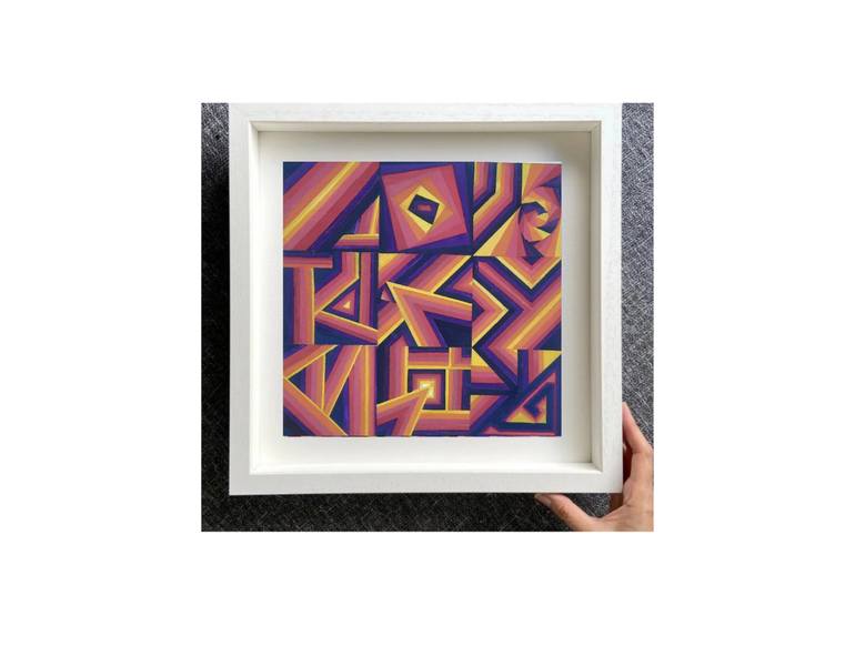 Original Abstract Geometric Painting by Humaira Baloch