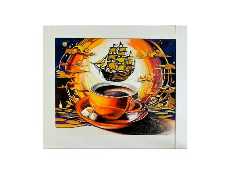 Original Conceptual Fantasy Mixed Media by Humaira Baloch