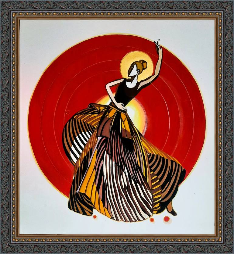 Original Contemporary Performing Arts Painting by Humaira Baloch