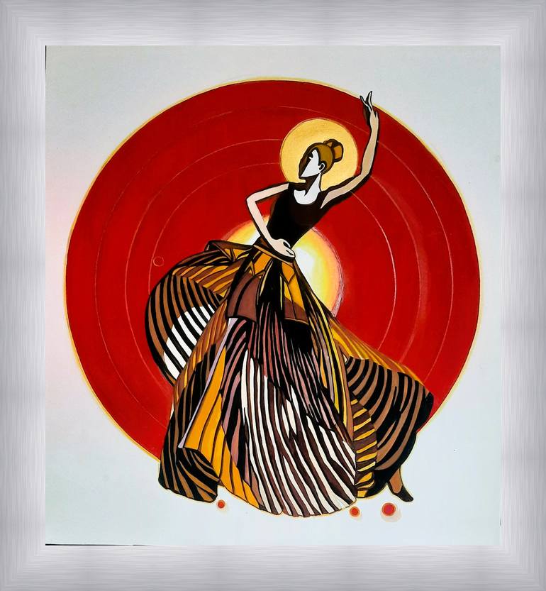 Original Contemporary Performing Arts Painting by Humaira Baloch