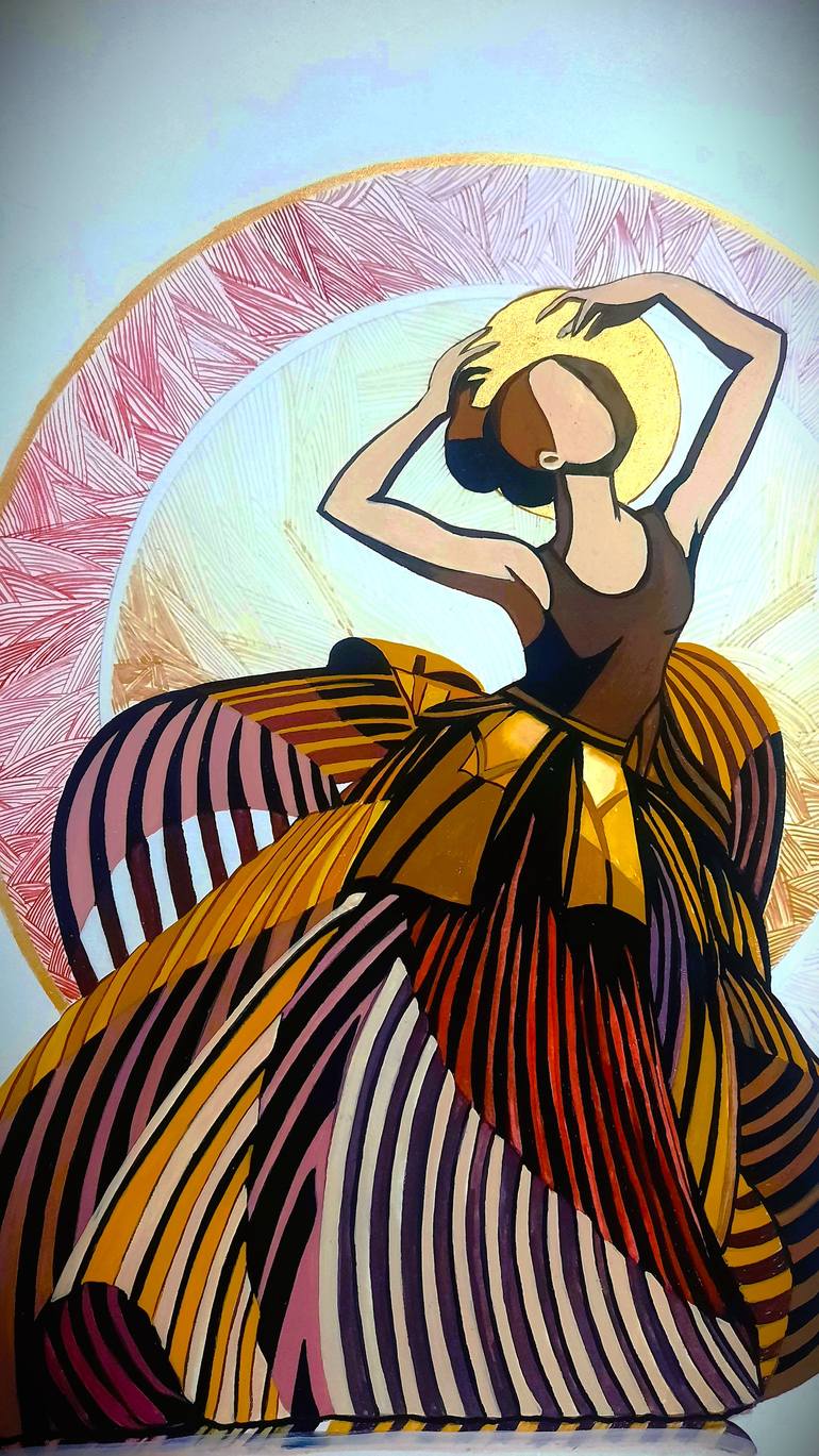 Original Contemporary Performing Arts Painting by Humaira Baloch