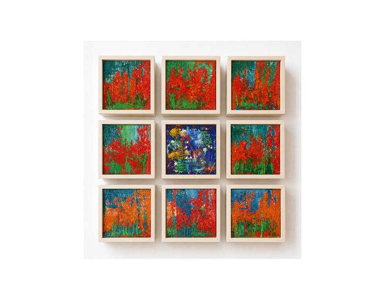 Original Abstract Expressionism Abstract Painting by Humaira Baloch