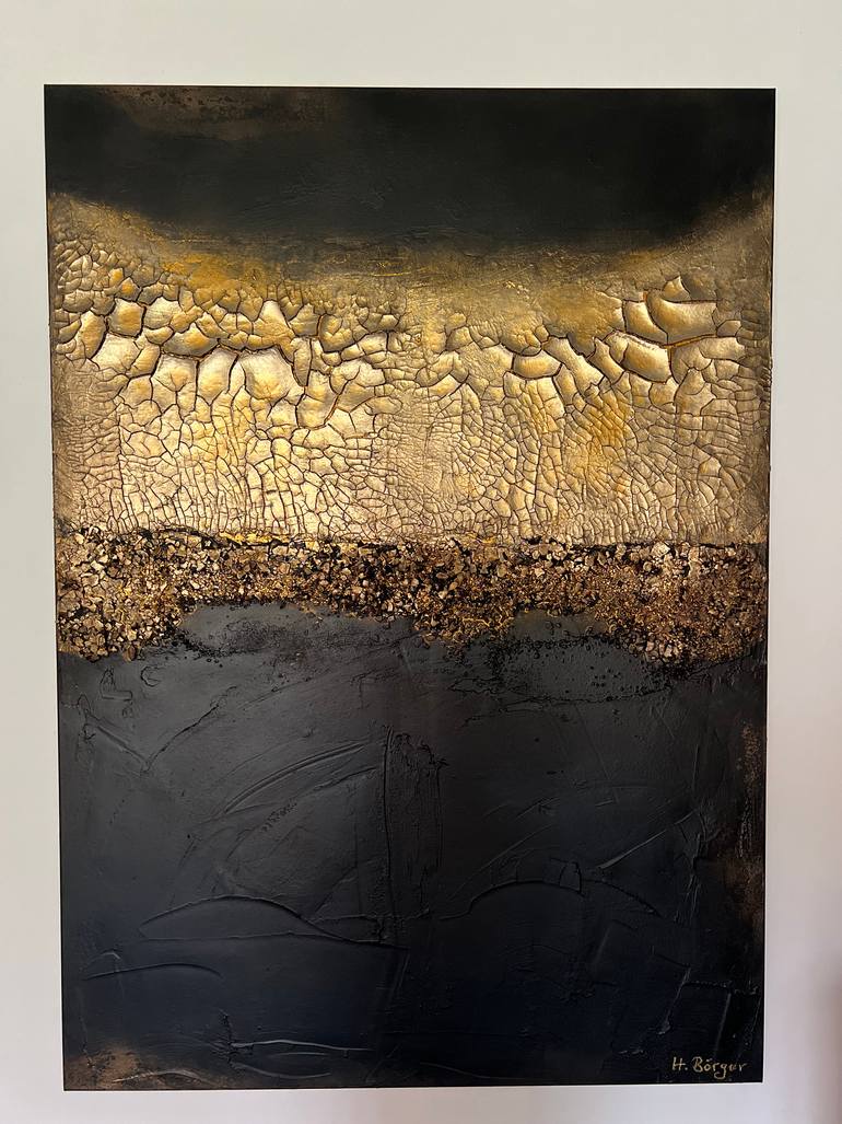 Original Abstract Painting by Hildegard Helene Boerger