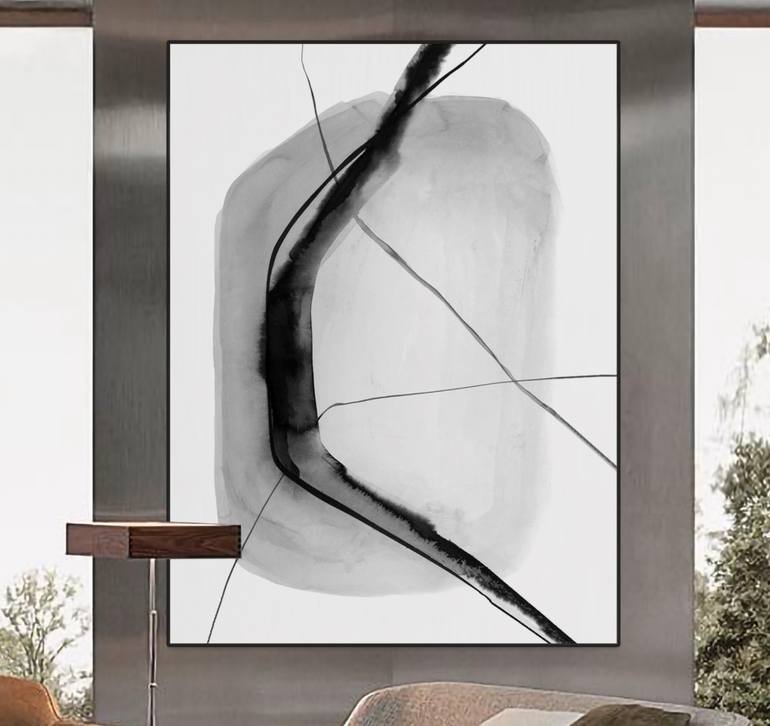 Original Minimalism Abstract Painting by Robson Alencar