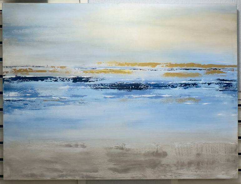 Original Abstract Expressionism Seascape Painting by Robson Alencar