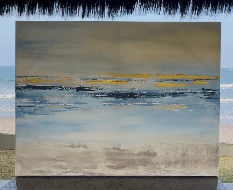 Original Abstract Expressionism Seascape Painting by Robson Alencar