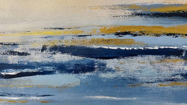 Original Abstract Expressionism Seascape Painting by Robson Alencar