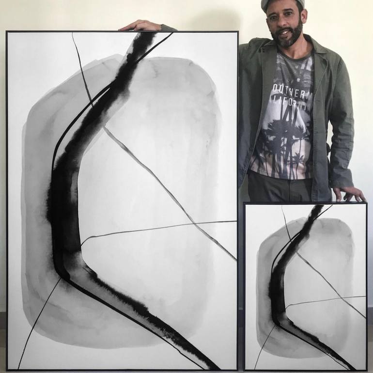 Original Minimalism Abstract Painting by Robson Alencar