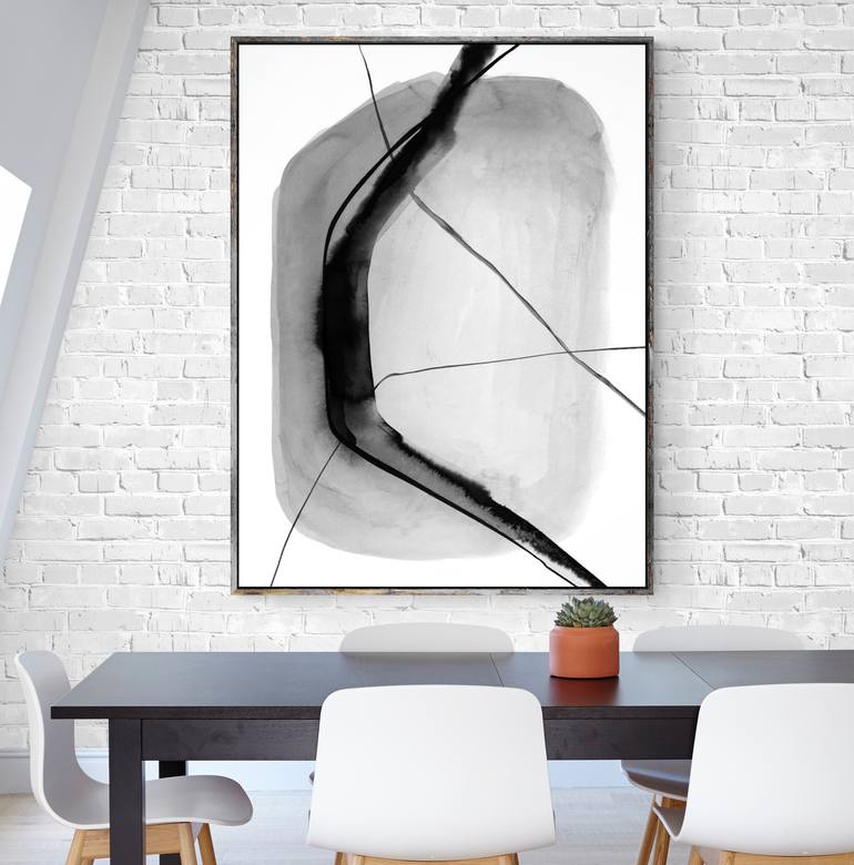 Original Minimalism Abstract Painting by Robson Alencar