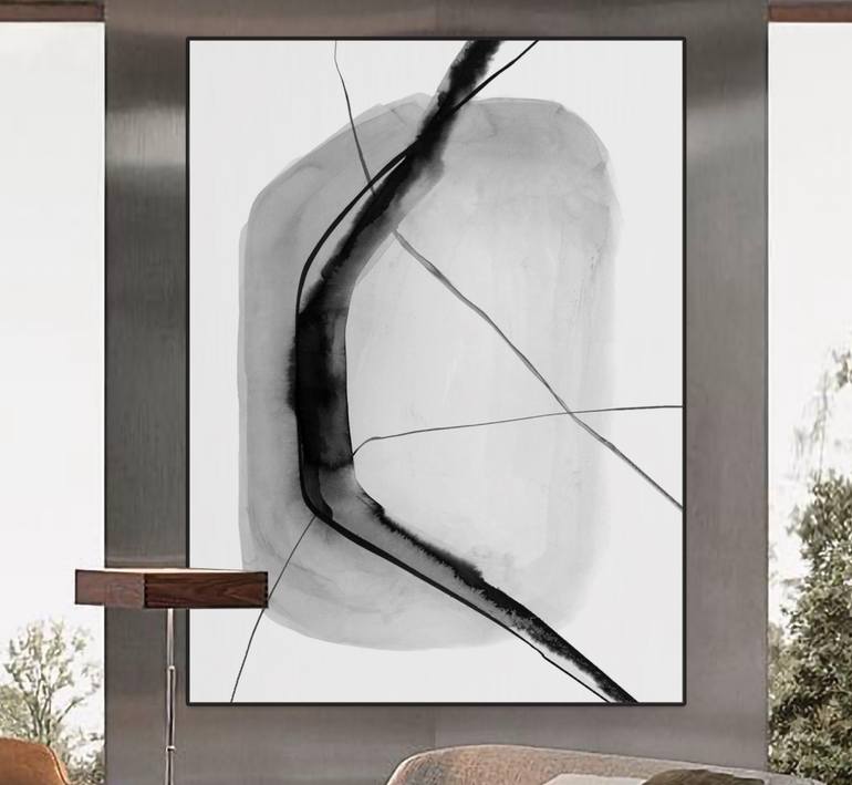 Original Minimalism Abstract Painting by Robson Alencar