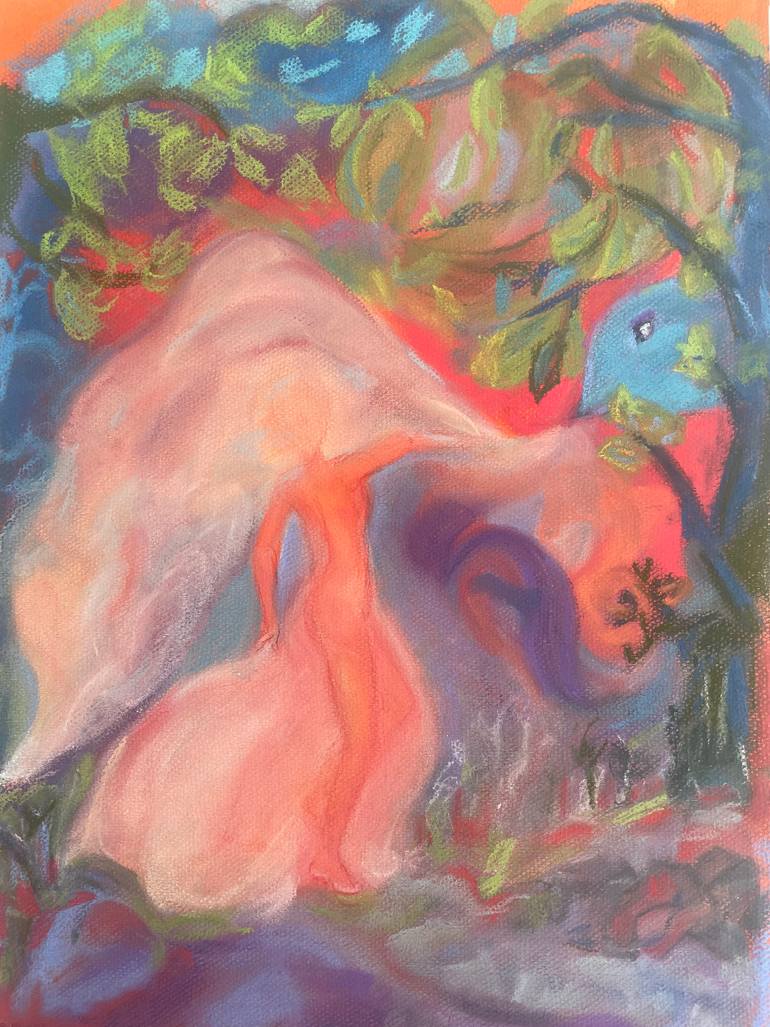 Original Fauvism Landscape Painting by Estelle Boulinguez