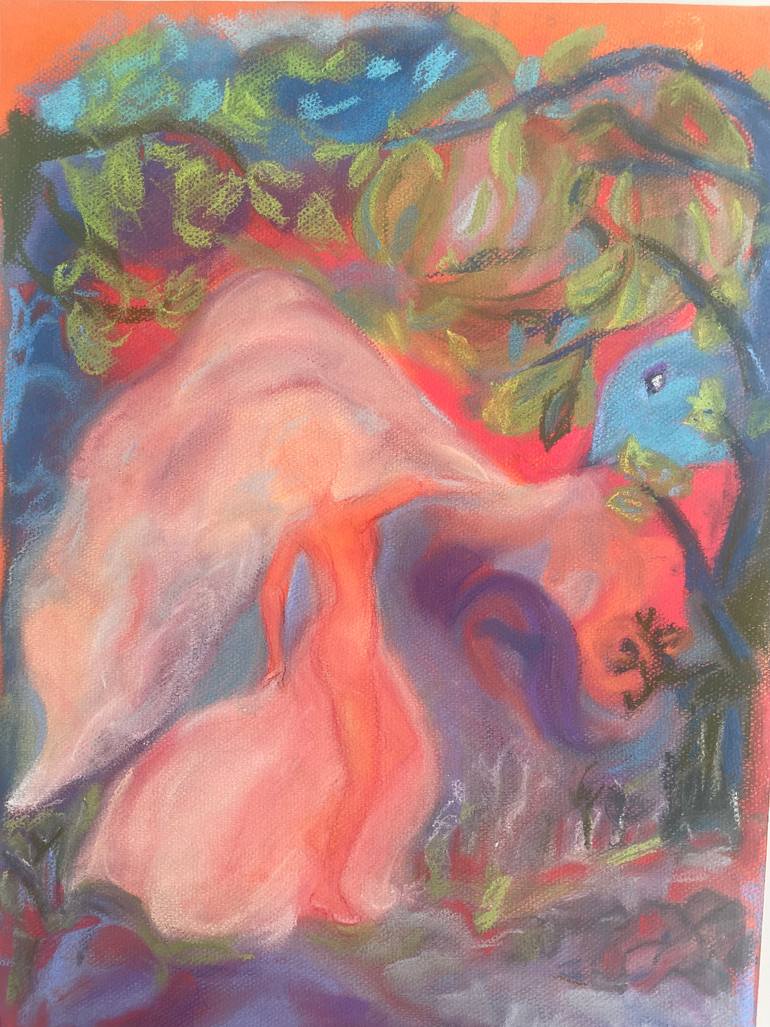 Original Fauvism Landscape Painting by Estelle Boulinguez