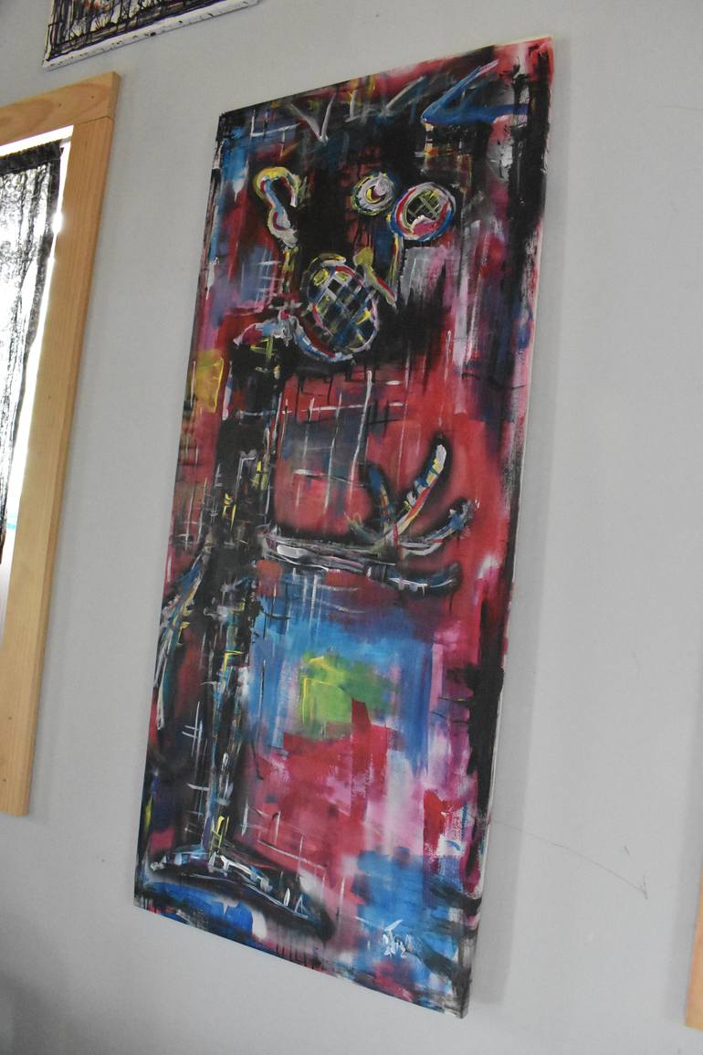 Original Abstract Expressionism Abstract Painting by Garett Fitzner