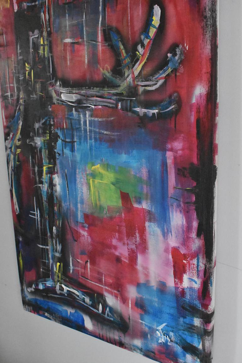 Original Abstract Expressionism Abstract Painting by Garett Fitzner