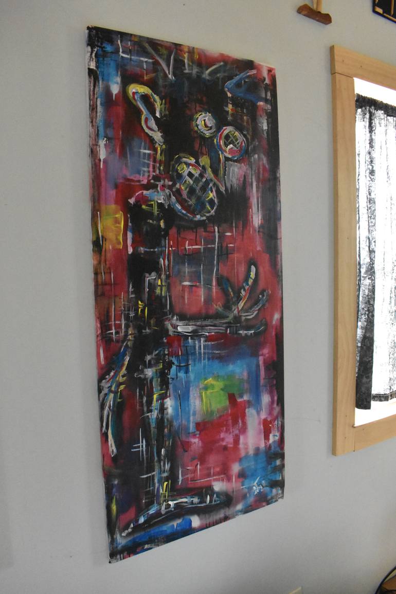Original Abstract Expressionism Abstract Painting by Garett Fitzner