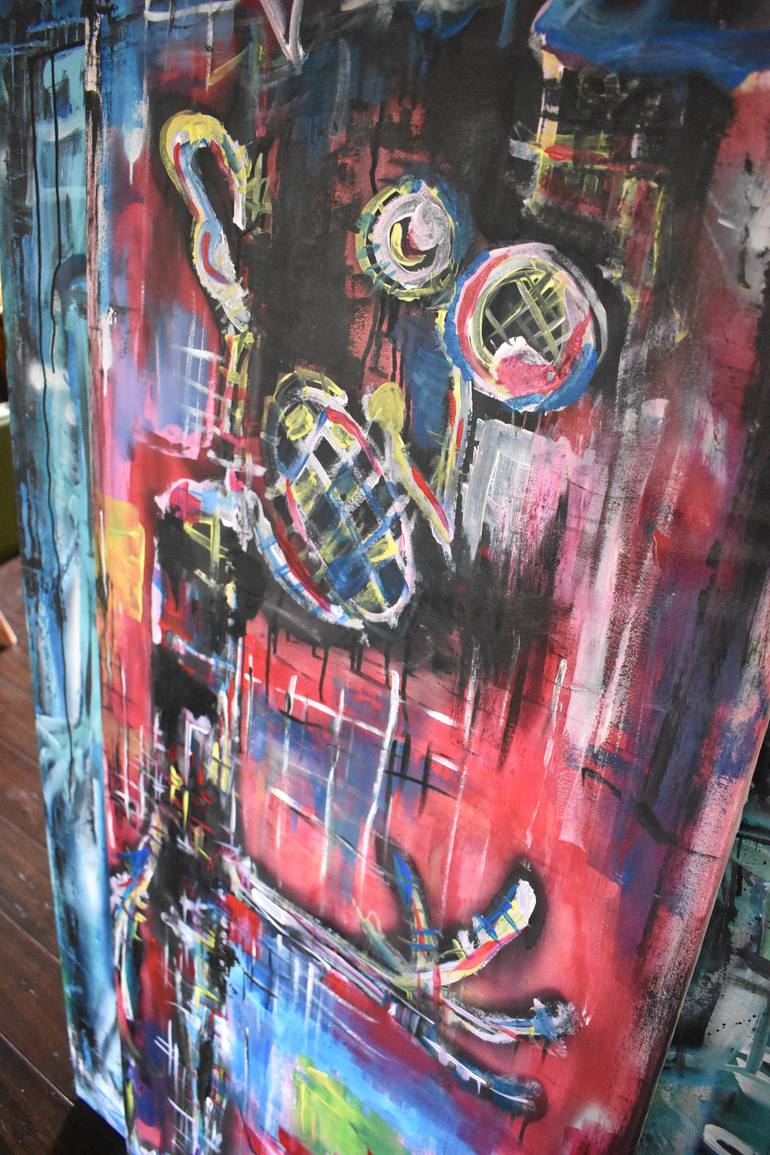 Original Abstract Expressionism Abstract Painting by Garett Fitzner