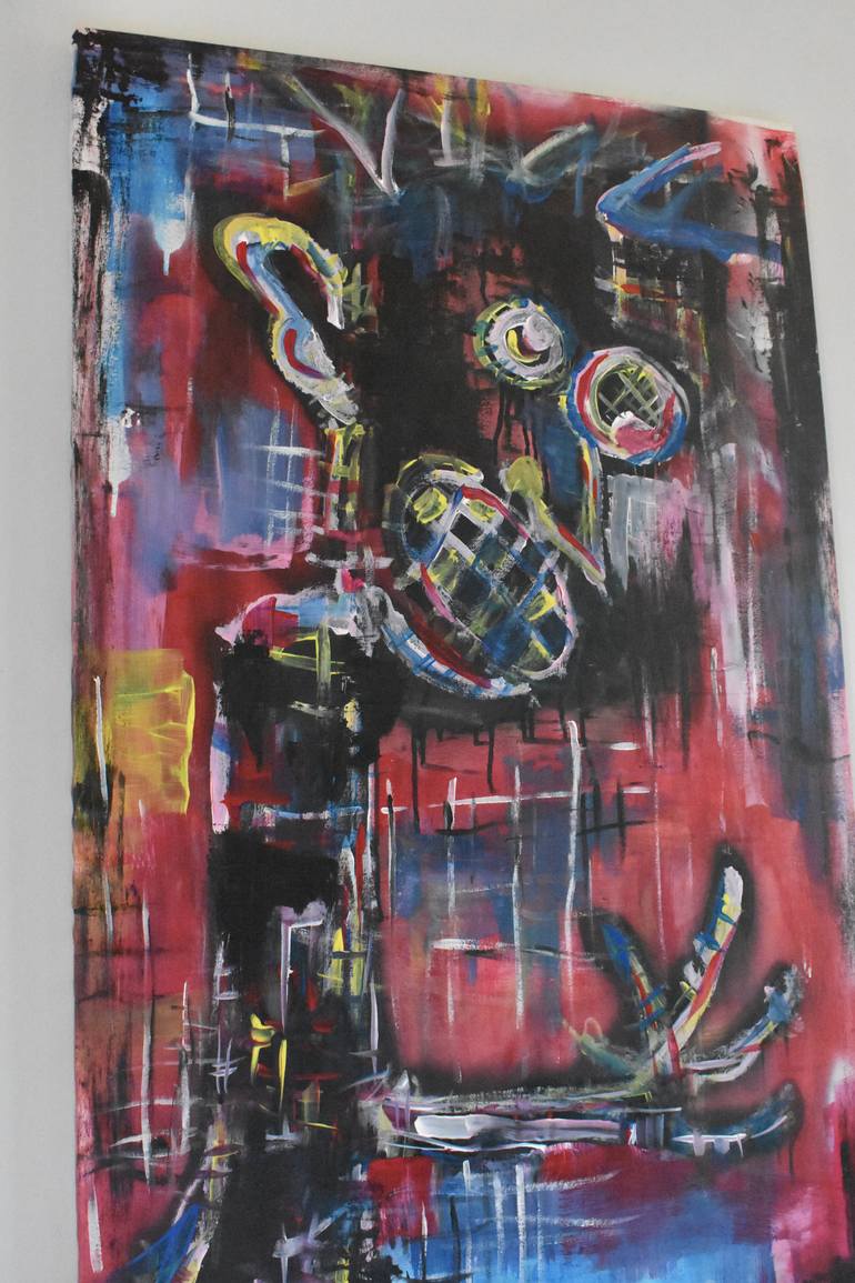 Original Abstract Expressionism Abstract Painting by Garett Fitzner