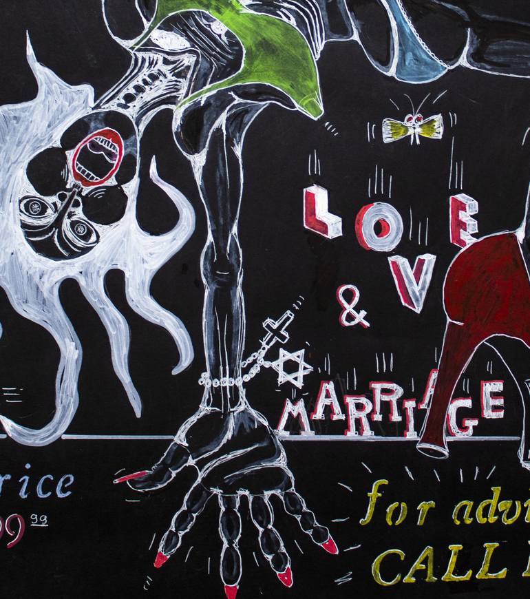 Original Figurative Love Drawing by Aharon Farkash