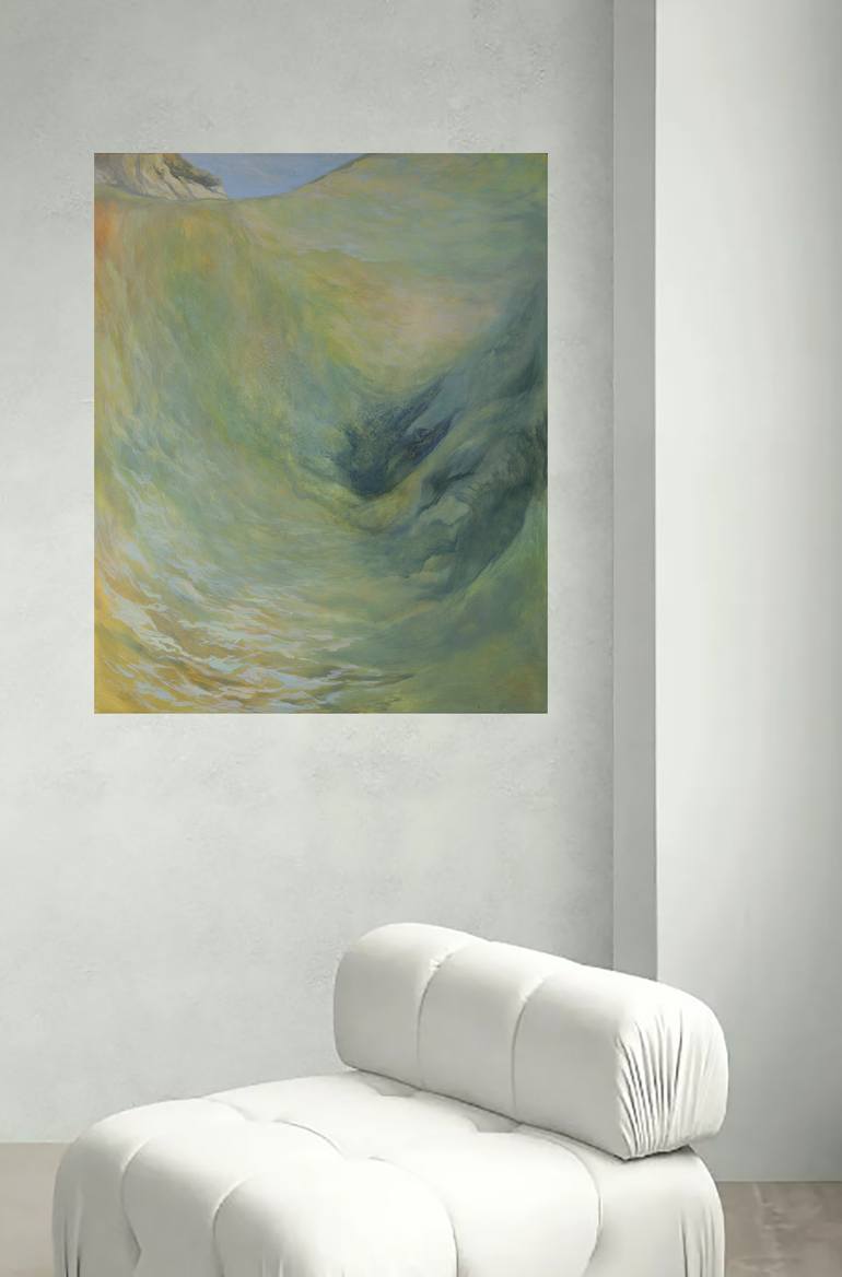 Original Symbolism Abstract Painting by Indra Laura Lazdina
