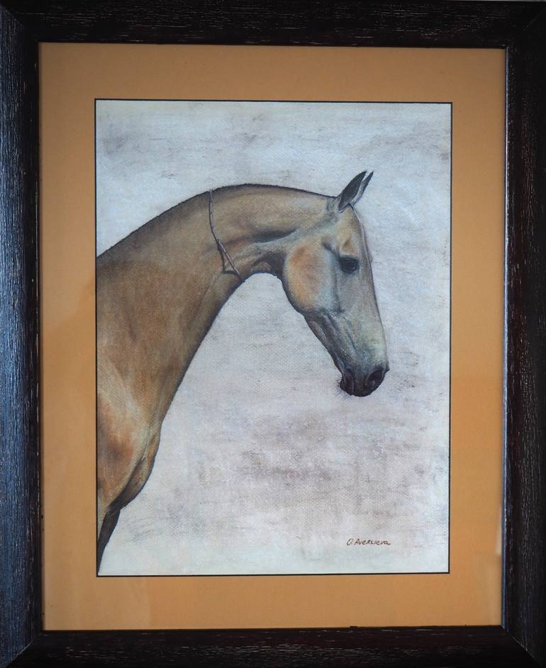 Original Realism Horse Drawing by Olia Aver