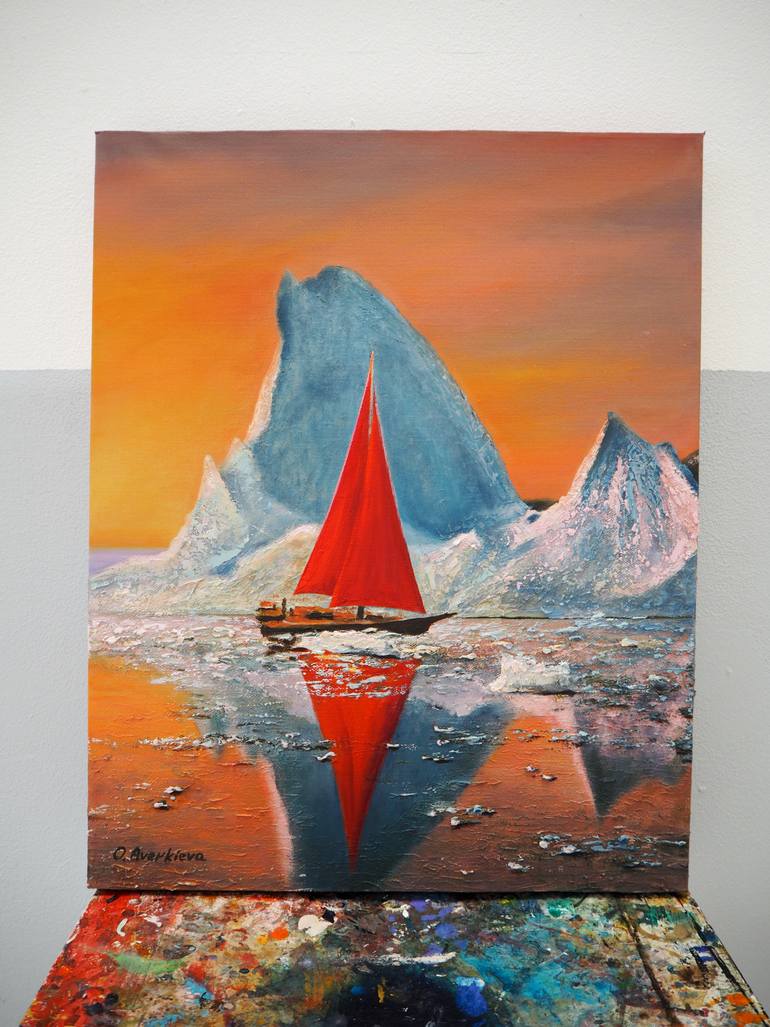 Original Photorealism Seascape Painting by Olia Aver