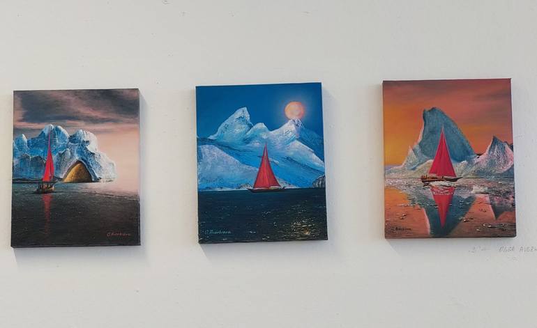 Original Photorealism Seascape Painting by Olia Aver