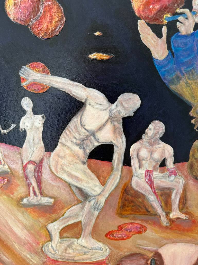 Original Figurative Body Painting by Adam Langowski