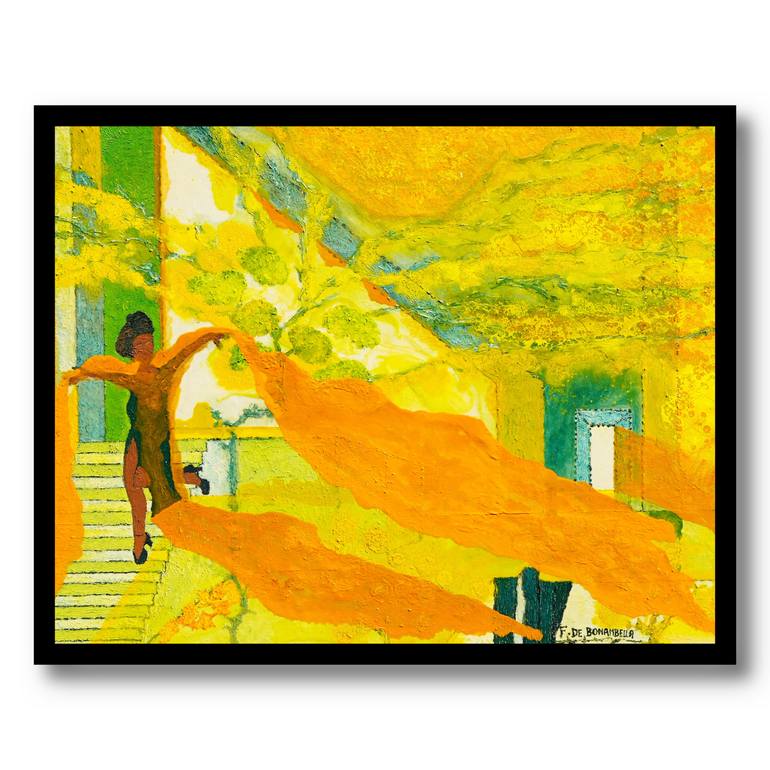 Original Contemporary Women Painting by Francis Mbella