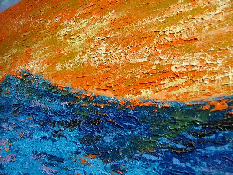 Original Expressionism Landscape Painting by Maryna Hromenko