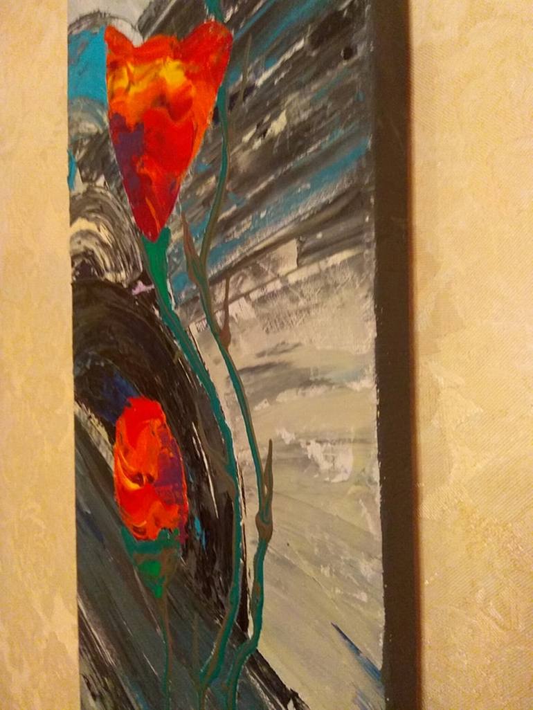 Original Abstract Expressionism Nature Painting by Maryna Hromenko