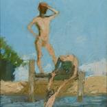 Capriccio: Male Figures at the Beach, No. 6 by Patrick Connors