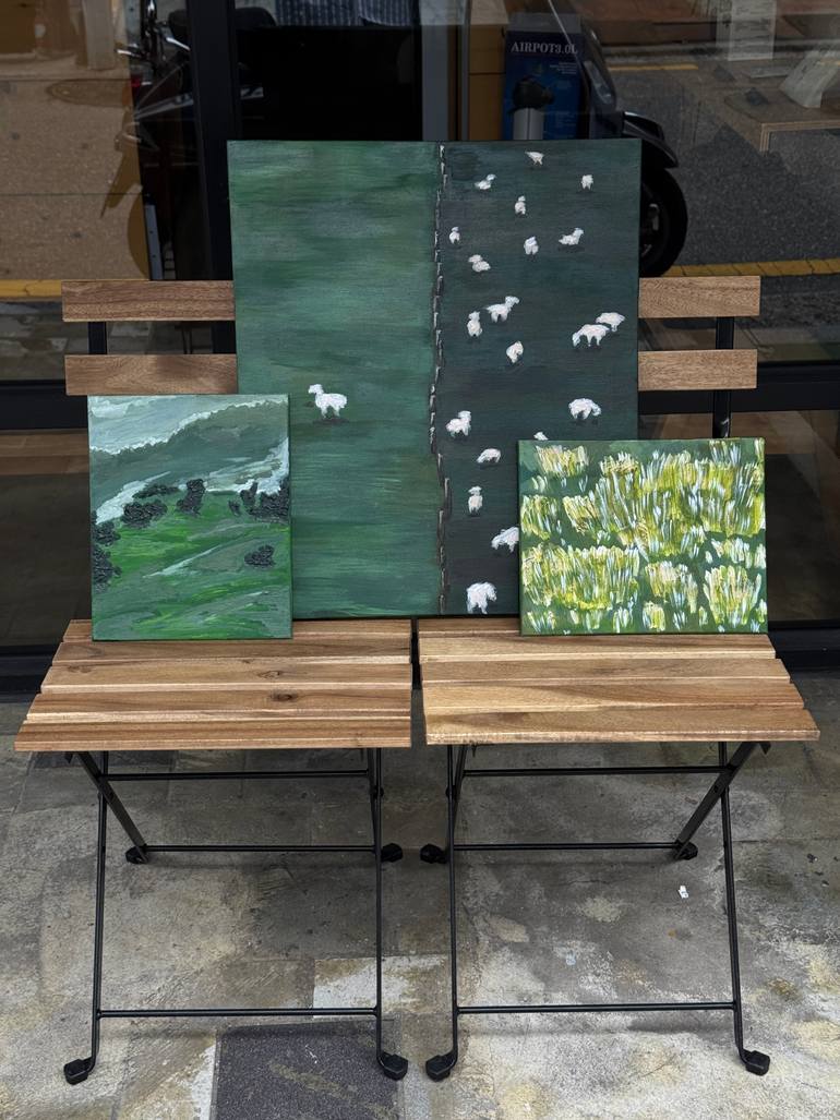 Original Minimalism Nature Painting by Elle Rosenfeld