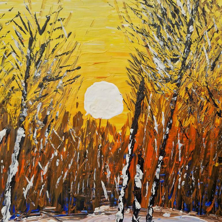 Original Contemporary Landscape Painting by Evgeniya Ersoy