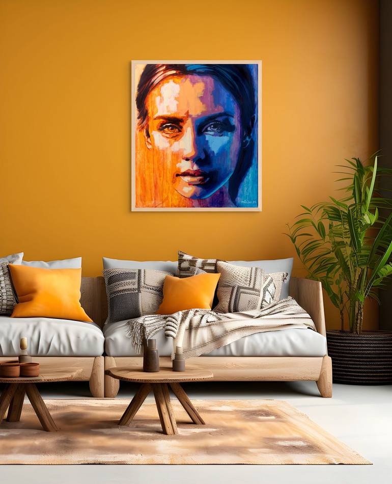 Original Expressionism Women Painting by Micjan Art