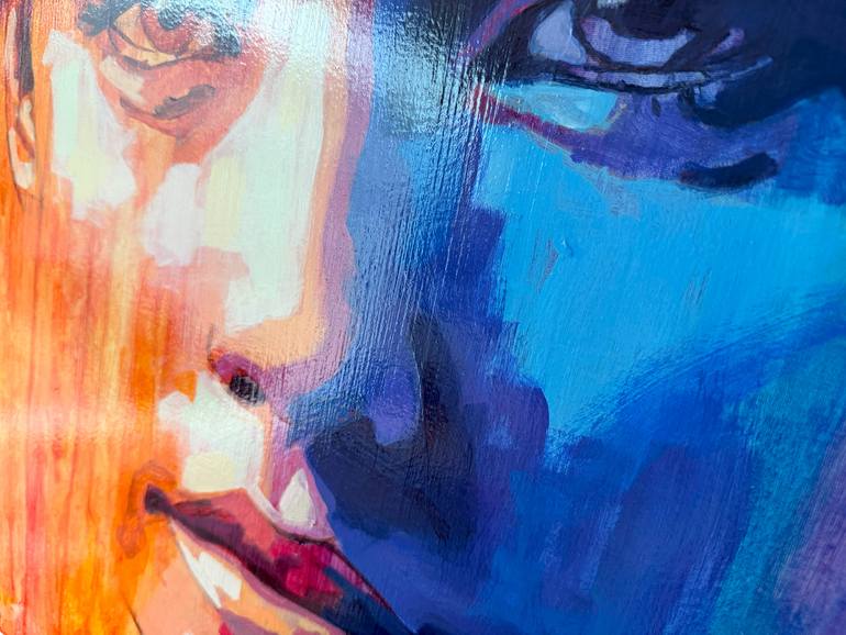 Original Expressionism Women Painting by Micjan Art